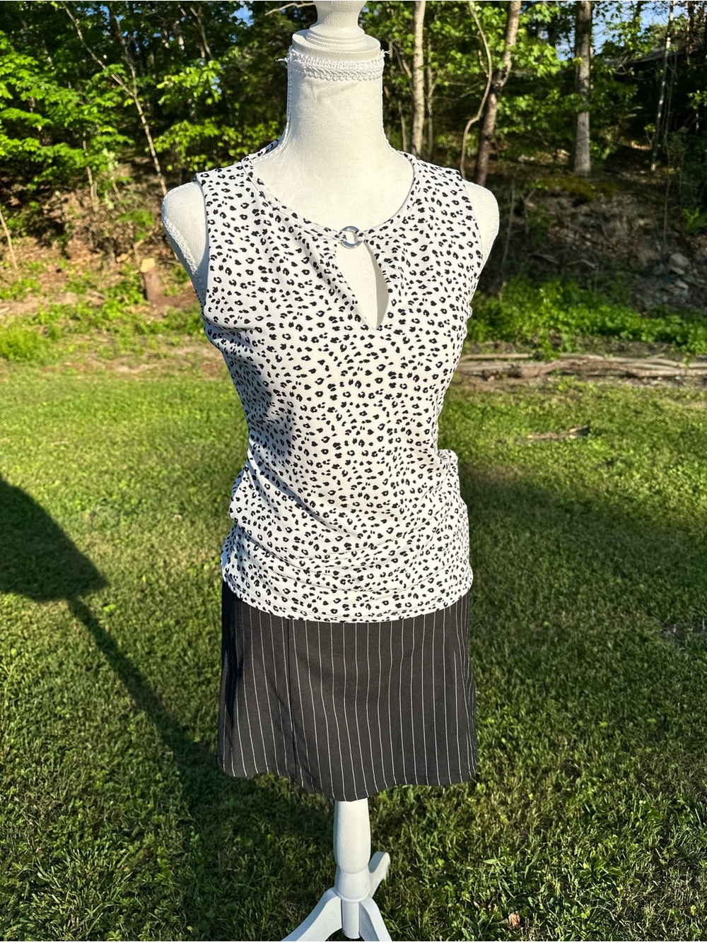 White House Black Market Cheetah Blouse